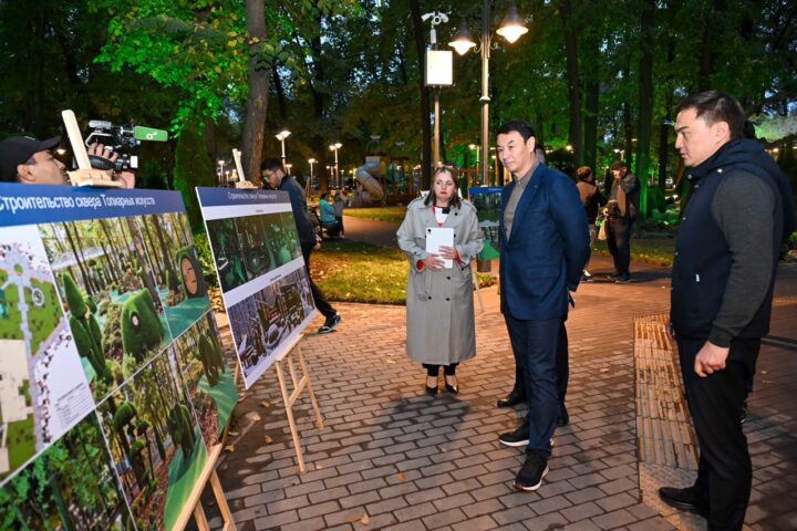 На Казыбаева в Алматы появилась километровая аллея