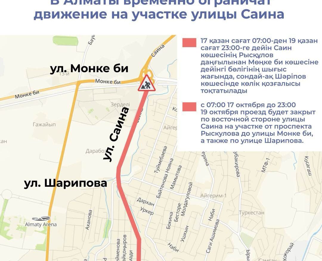 Асфальтоукладочная техника на ремонтируемом участке улицы в Алматы